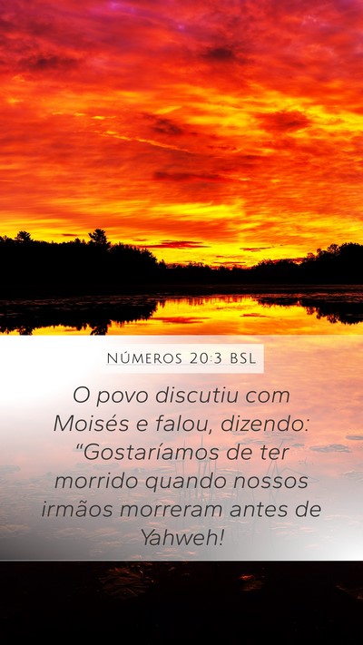 Números 20:3 BSL Bible Verse Image