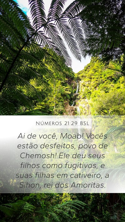 Números 21:29 BSL Mobile Phone Wallpaper - Ai de você, Moab! Vocês estão desfeitos, povo - Mobile Bible Verse Wallpaper