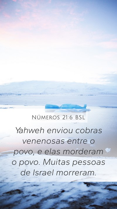 Números 21:6 BSL Bible Verse Image