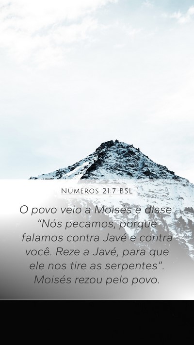 Números 21:7 BSL Bible Verse Image
