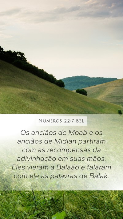 Números 22:7 BSL Bible Verse Image