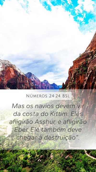 Números 24:24 BSL Bible Verse Image