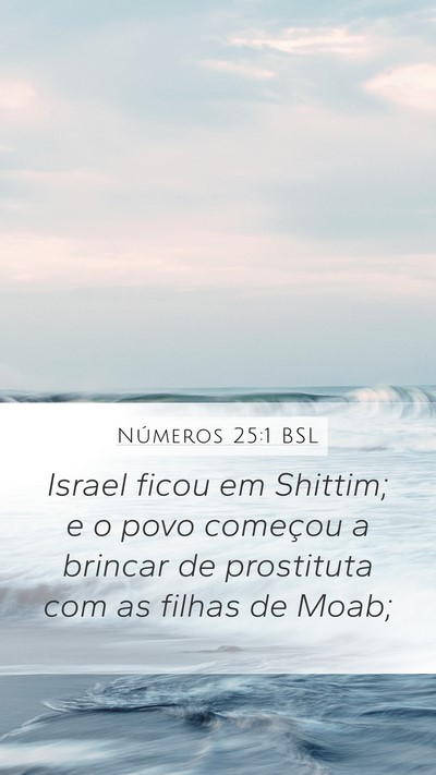 Números 25:1 BSL Bible Verse Image