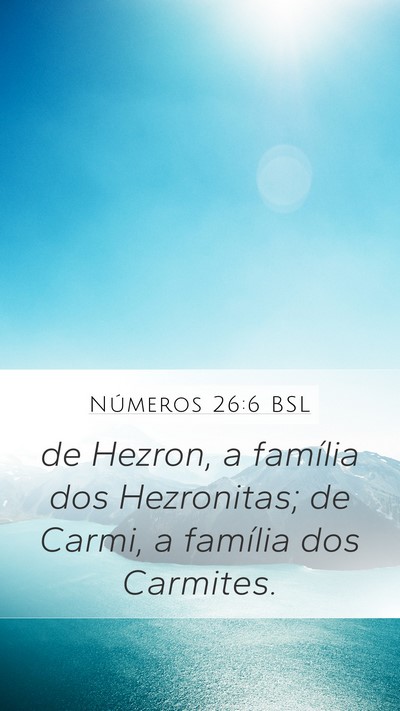 Números 26:6 BSL Bible Verse Image