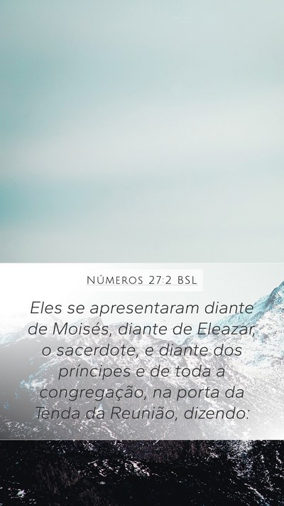 Números 27:2 BSL Bible Verse Image