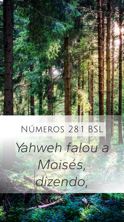 Números 28:1 BSL Mobile Phone Wallpaper - Yahweh falou a Moisés, - Mobile Bible Verse Wallpaper