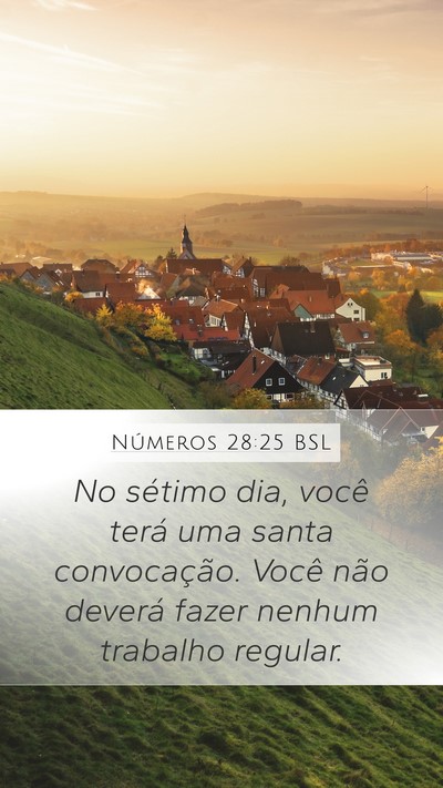 Números 28:25 BSL Bible Verse Image