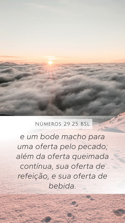 Números 29:25 BSL Bible Verse Image