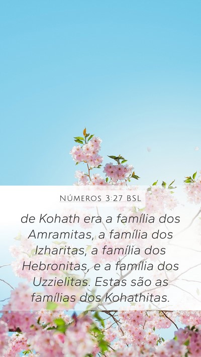 Números 3:27 BSL Bible Verse Image