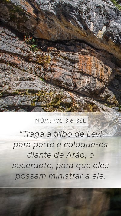 Números 3:6 BSL Bible Verse Image