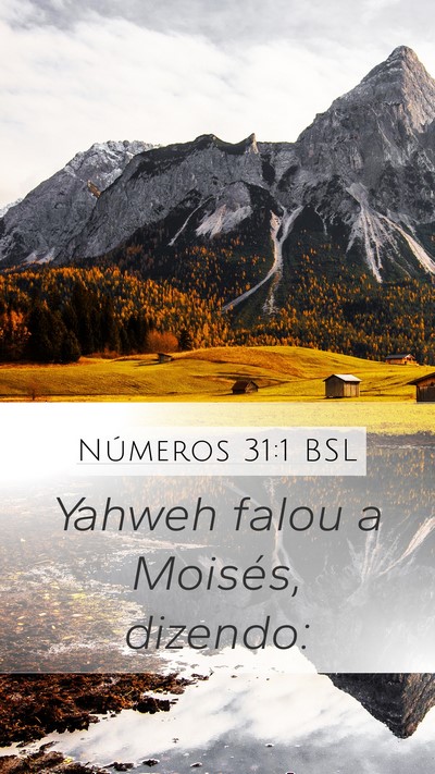 Números 31:1 BSL Mobile Phone Wallpaper - Yahweh falou a Moisés, - Mobile Bible Verse Wallpaper
