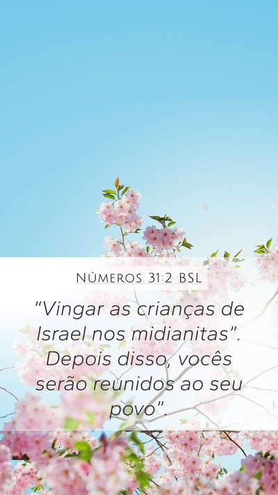 Números 31:2 BSL Bible Verse Image