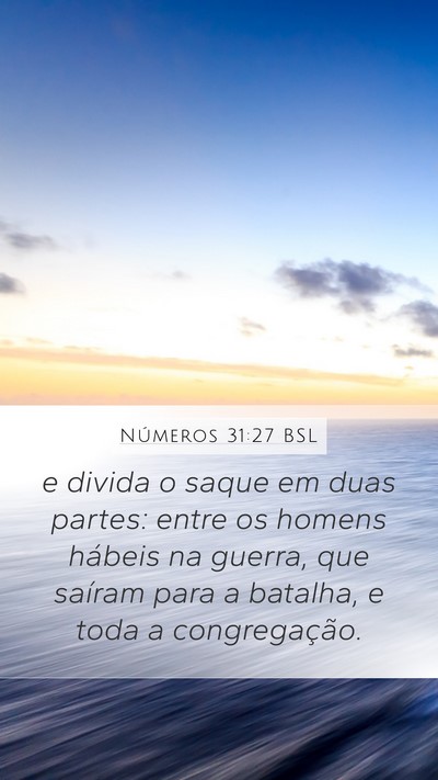 Números 31:27 BSL Bible Verse Image