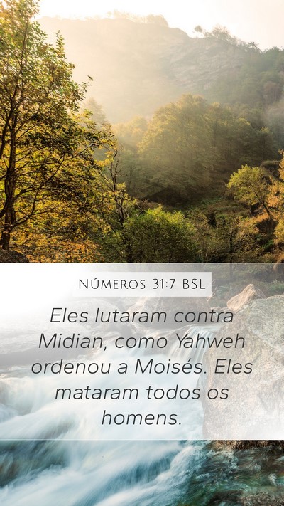 Números 31:7 BSL Bible Verse Image