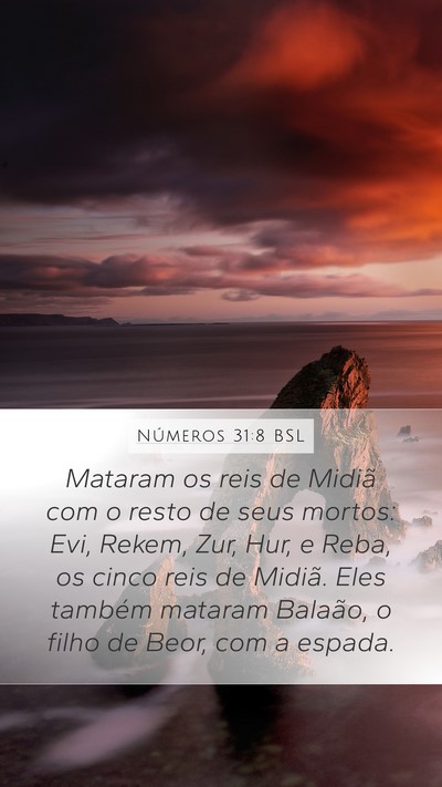 Números 31:8 BSL Bible Verse Image