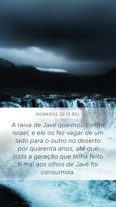 Números 32:13 BSL Bible Verse Image