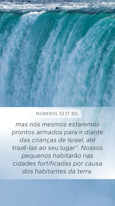 Números 32:17 BSL Mobile Phone Wallpaper - mas nós mesmos estaremos prontos armados para ir - Mobile Bible Verse Wallpaper