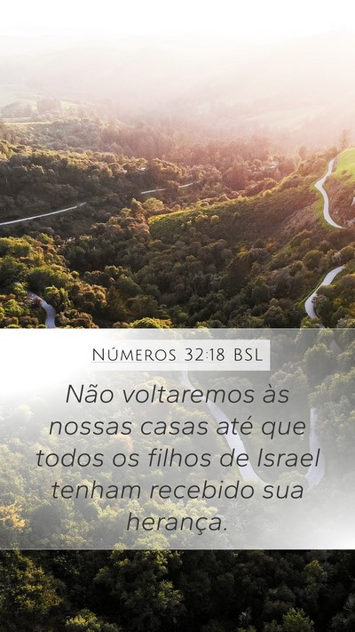 Números 32:18 BSL Bible Verse Image