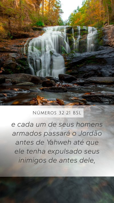Números 32:21 BSL Mobile Phone Wallpaper - e cada um de seus homens armados passará o - Mobile Bible Verse Wallpaper