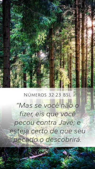 Números 32:23 BSL Bible Verse Image