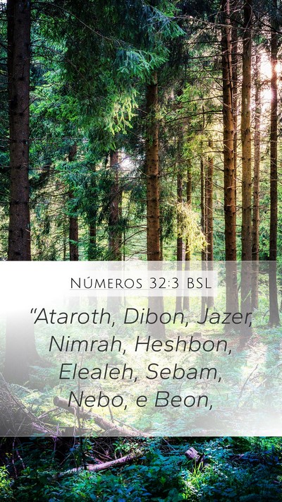 Números 32:3 BSL Bible Verse Image