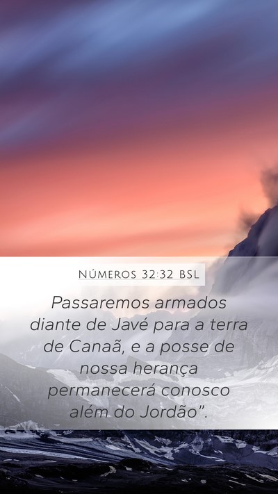 Números 32:32 BSL Bible Verse Image