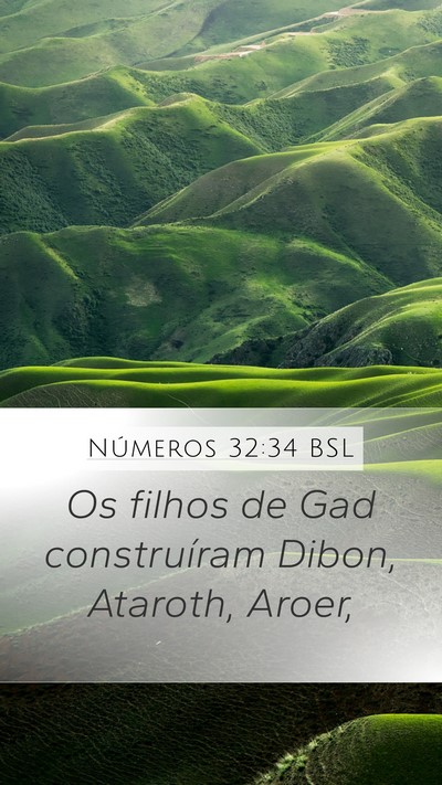 Números 32:34 BSL Bible Verse Image