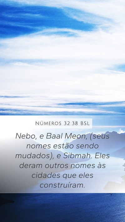 Números 32:38 BSL Bible Verse Image