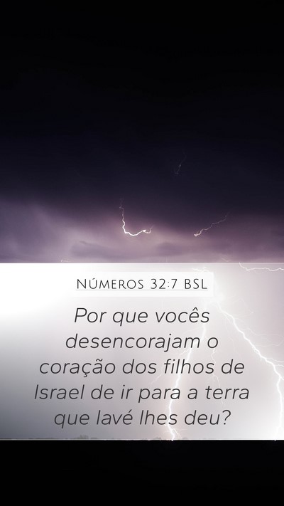 Números 32:7 BSL Bible Verse Image