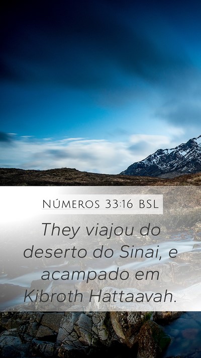 Números 33:16 BSL Bible Verse Image