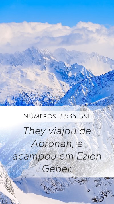 Números 33:35 BSL Bible Verse Image