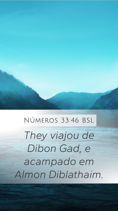 Números 33:46 BSL Bible Verse Image