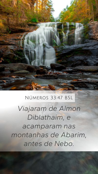 Números 33:47 BSL Bible Verse Image