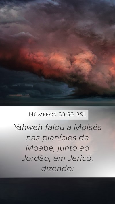 Números 33:50 BSL Bible Verse Image