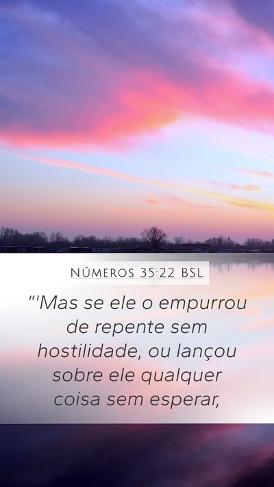 Números 35:22 BSL Bible Verse Image