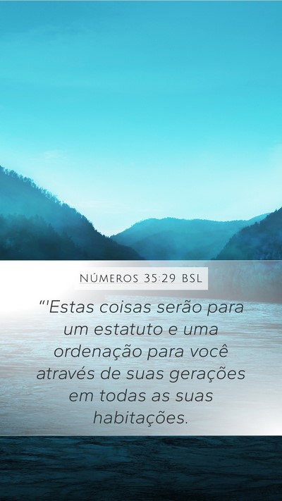 Números 35:29 BSL Bible Verse Image