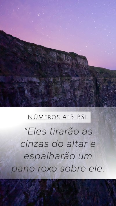 Números 4:13 BSL Bible Verse Image
