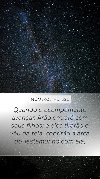 Números 4:5 BSL Bible Verse Image