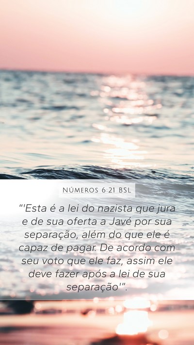Números 6:21 BSL Bible Verse Image