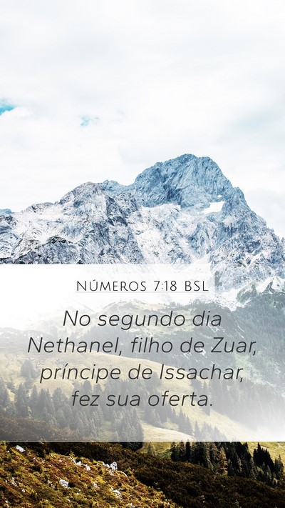 Números 7:18 BSL Bible Verse Image