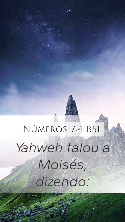 Números 7:4 BSL Bible Verse Image