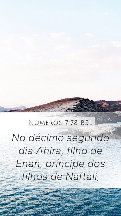 Números 7:78 BSL Bible Verse Image