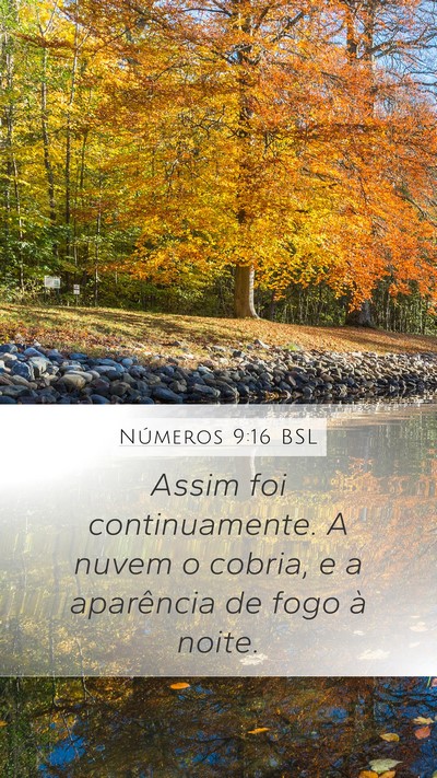Números 9:16 BSL Mobile Phone Wallpaper - Assim foi continuamente. A nuvem o cobria, e a - Mobile Bible Verse Wallpaper