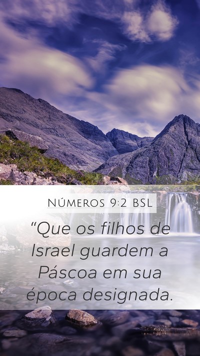 Números 9:2 BSL Bible Verse Image