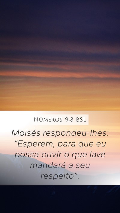 Números 9:8 BSL Bible Verse Image
