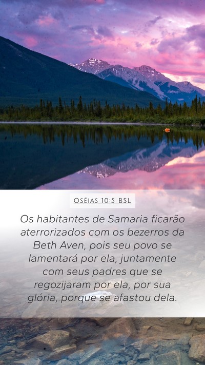 Oséias 10:5 BSL Bible Verse Image