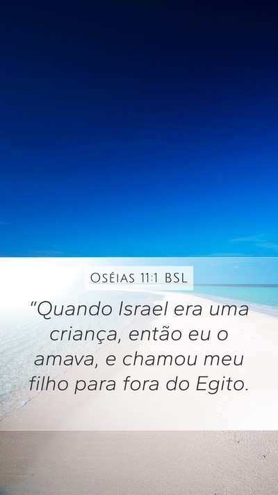 Oséias 11:1 BSL Bible Verse Image