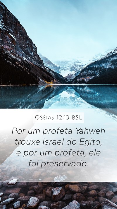 Oséias 12:13 BSL Bible Verse Image