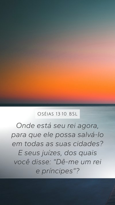Oséias 13:10 BSL Bible Verse Image