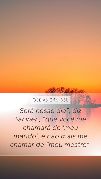 Oséias 2:16 BSL Bible Verse Image